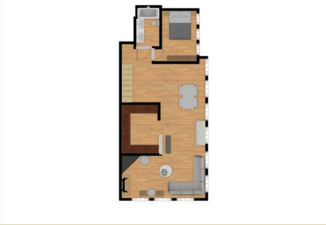 Apartament en Gerona/Girona - Flateli. La Barca 8 Apartament en Gerona/Girona - Flateli. La Barca 8